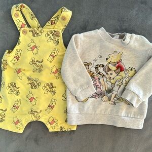 Disney baby Winnie pooh sweatshirt and jumper Sz  03  6-9 m